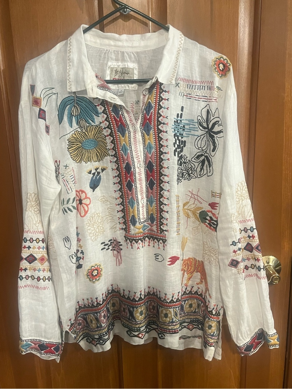 Johnny Was linen shirt